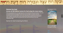 Desktop Screenshot of namesforgod.net