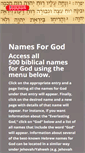 Mobile Screenshot of namesforgod.net